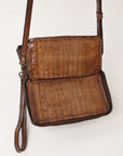 Spaghetti Western Swc195Brn Wallet Vintage Handmade Drum Dyed Genuine European Cowhide Leather Women Bag Western Handbag Purse