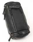 Spaghetti Western Swc400Blk Duffel Vintage Handmade Drum Dyed Genuine European Cowhide Leather Women Bag Western Handbag Purse