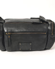 Spaghetti Western Swc400Blk Duffel Vintage Handmade Drum Dyed Genuine European Cowhide Leather Women Bag Western Handbag Purse