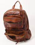 Spaghetti Western Swc414Cg Backpack Vintage Handmade Drum Dyed Genuine European Cowhide Leather Women Bag Western Handbag Purse
