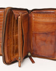 Spaghetti Western Swc432Cg Coin Purse Vintage Handmade Drum Dyed Genuine European Cowhide Leather Women Bag Western Handbag Purse
