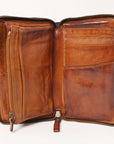 Spaghetti Western Swc432Cg Coin Purse Vintage Handmade Drum Dyed Genuine European Cowhide Leather Women Bag Western Handbag Purse