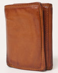 Spaghetti Western Swc464Cg Wallet Vintage Handmade Drum Dyed Genuine European Cowhide Leather Women Bag Western Handbag Purse