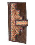 OHLAY KBG228 Coin Purse Hand Tooled Hair-On Genuine Leather women bag western handbag purse