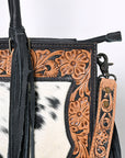 OHLAY KBG230 TOTE Hand Tooled Hair-on Genuine Leather women bag western handbag purse