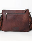 OHLAY KBG233 Cross Body Hand Tooled Hair-On Genuine Leather women bag western handbag purse