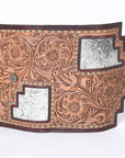 OHLAY KBG234 Coin Purse Hand Tooled Hair-On Genuine Leather women bag western handbag purse