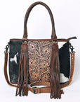 OHLAY KBG235 TOTE Hand Tooled Hair-on Genuine Leather women bag western handbag purse