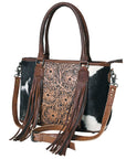 OHLAY KBG235 TOTE Hand Tooled Hair-on Genuine Leather women bag western handbag purse