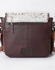 OHLAY MESSENGER Hair-on Genuine Leather women bag western handbag purse