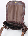 OHLAY MESSENGER Hair-on Genuine Leather women bag western handbag purse
