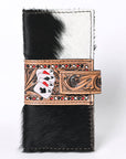 OHLAY KBG238 Coin Purse Hand Tooled Hair-On Genuine Leather women bag western handbag purse