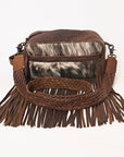 OHLAY TOILETRY Hair-on Genuine Leather women bag western handbag purse