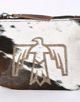 OHLAY KBG254 Coin Purse Hair-On Genuine Leather women bag western handbag purse