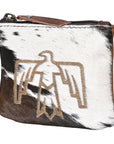 OHLAY KBG254 Coin Purse Hair-On Genuine Leather women bag western handbag purse
