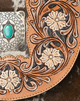 American Darling ADBGA420 Hand Tooled Hair-On Genuine Leather Women Bag Western Handbag Purse