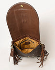 American Darling ADBGA420 Hand Tooled Hair-On Genuine Leather Women Bag Western Handbag Purse
