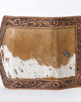 OHLAY KBG257 Coin Purse Hand Tooled Hair-On Genuine Leather women bag western handbag purse