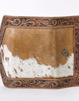 OHLAY KBG257 Coin Purse Hand Tooled Hair-On Genuine Leather women bag western handbag purse