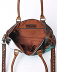 OHLAY KBG260 TOTE Embossed Hair-on Genuine Leather women bag western handbag purse