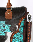OHLAY KBG260 TOTE Embossed Hair-on Genuine Leather women bag western handbag purse