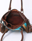 OHLAY KBG264 TOTE Upcycled Wool Genuine Leather women bag western handbag purse
