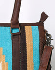 OHLAY KBG264 TOTE Upcycled Wool Genuine Leather women bag western handbag purse