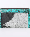 OHLAY KBG274 Coin Purse Embossed Hair-On Genuine Leather women bag western handbag purse