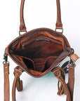 OHLAY KBG278 TOTE Embossed Hair-on Genuine Leather women bag western handbag purse