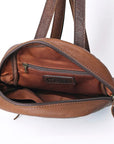 OHLAY SKBG284 Backpack Upcycled Wool Embossed Hair-On Genuine Leather women bag western handbag purse