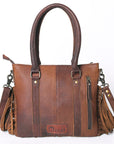OHLAY KBG286 TOTE Embossed Hair-on Genuine Leather women bag western handbag purse