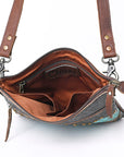 OHLAY KBG292 Cross Body Embossed Genuine Leather women bag western handbag purse