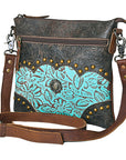 OHLAY KBG292 Cross Body Embossed Genuine Leather women bag western handbag purse