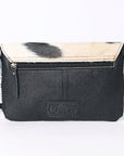 OHLAY WALLET Hand Tooled Hair-on Genuine Leather women bag western handbag purse