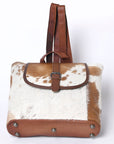 OHLAY KBG298 Backpack Hair-On Genuine Leather women bag western handbag purse