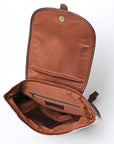 OHLAY KBG298 Backpack Hair-On Genuine Leather women bag western handbag purse
