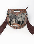 OHLAY KBG299 Clutch Hand Tooled Hair-On Genuine Leather women bag western handbag purse