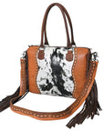 OHLAY KBG301 TOTE Embossed Hair-on Genuine Leather women bag western handbag purse