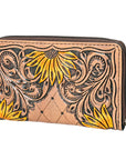 OHLAY KBG304 Coin Purse Hand Tooled Genuine Leather women bag western handbag purse