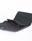 OHLAY KBG306 Coin Purse Hand Tooled Hair-On Genuine Leather women bag western handbag purse