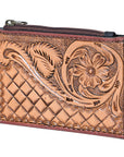 OHLAY KBG309 Coin Purse Hand Tooled Hair-On Genuine Leather women bag western handbag purse