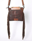 OHLAY KBG313 Cross Body Hand Tooled Hair-On Genuine Leather women bag western handbag purse