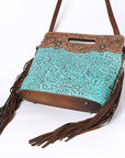 OHLAY KBG314 Clutch Hand Tooled Embossed Genuine Leather women bag western handbag purse