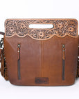 OHLAY KBG314 Clutch Hand Tooled Embossed Genuine Leather women bag western handbag purse