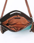 OHLAY KBG314 Clutch Hand Tooled Embossed Genuine Leather women bag western handbag purse