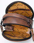 American Darling Canteen Hand Tooled Genuine Leather Women Bag Western Handbag Purse