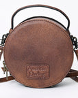 American Darling Canteen Hand Tooled Genuine Leather Women Bag Western Handbag Purse