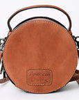 American Darling Canteen Hand Tooled Genuine Leather Women Bag Western Handbag Purse