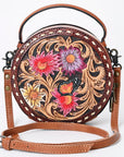 American Darling Canteen Hand Tooled Genuine Leather Women Bag Western Handbag Purse