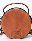 American Darling Canteen Hand Tooled Genuine Leather Women Bag Western Handbag Purse